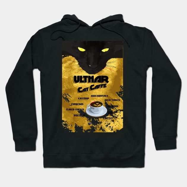 Ulthar Cat Caffe Hoodie by agileArt